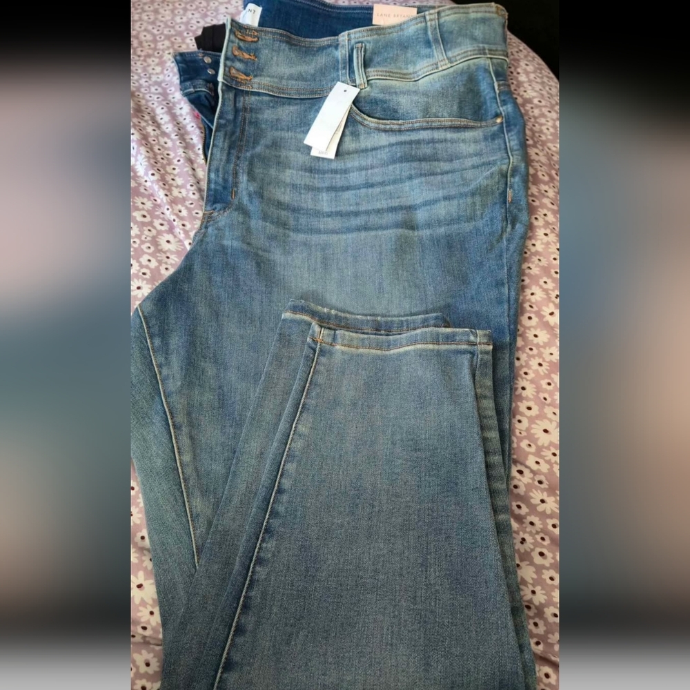 Womens Lane Bryant Plus Size 30/32 high rise jeggings new with tags